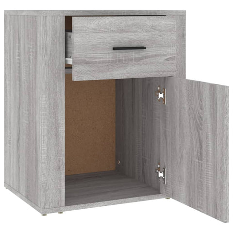vidaXL Bedside Cabinet Grey Sonoma 50x36x60 cm Engineered Wood