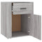 vidaXL Bedside Cabinet Grey Sonoma 50x36x60 cm Engineered Wood