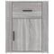 vidaXL Bedside Cabinet Grey Sonoma 50x36x60 cm Engineered Wood