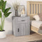 vidaXL Bedside Cabinet Grey Sonoma 50x36x60 cm Engineered Wood