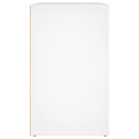 vidaXL Bedside Cabinet White 50x36x60 cm Engineered Wood