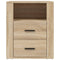 vidaXL Bedside Cabinet Sonoma Oak 50x36x60 cm Engineered Wood
