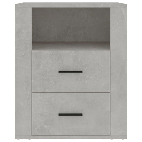vidaXL Bedside Cabinet Concrete Grey 50x36x60 cm Engineered Wood