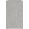 vidaXL Bedside Cabinet Concrete Grey 50x36x60 cm Engineered Wood