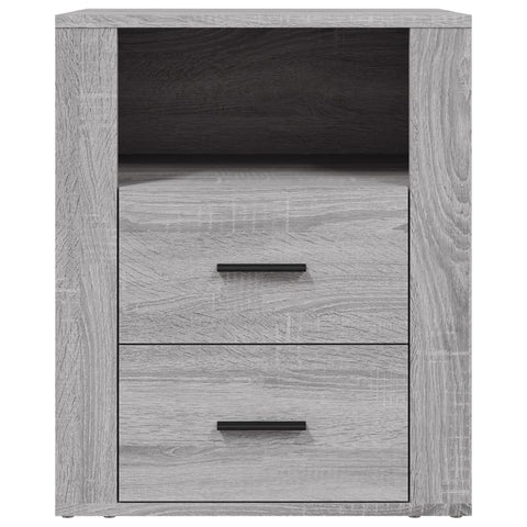 vidaXL Bedside Cabinet Grey Sonoma 50x36x60 cm Engineered Wood