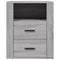 vidaXL Bedside Cabinet Grey Sonoma 50x36x60 cm Engineered Wood