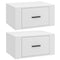vidaXL Wall-mounted Bedside Cabinets 2 pcs White 50x36x25 cm