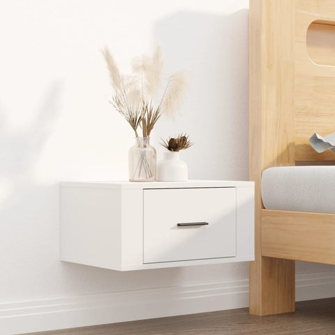 vidaXL Wall-mounted Bedside Cabinets 2 pcs White 50x36x25 cm
