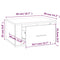 vidaXL Wall-mounted Bedside Cabinets 2 pcs White 50x36x25 cm