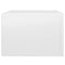 vidaXL Wall-mounted Bedside Cabinet High Gloss White 50x36x25 cm