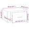 vidaXL Wall-mounted Bedside Cabinet High Gloss White 50x36x25 cm