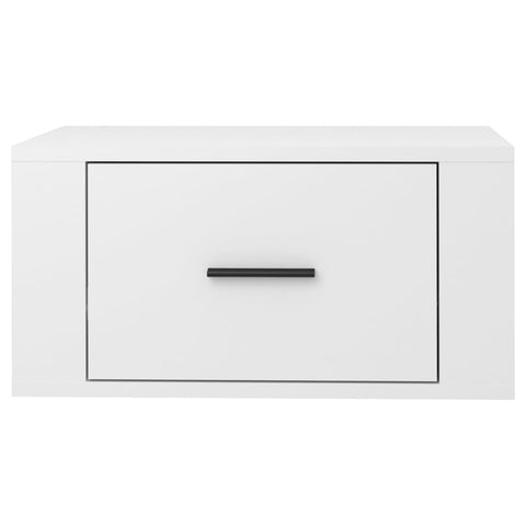 vidaXL Wall-mounted Bedside Cabinets 2 pcs High Gloss White 50x36x25cm