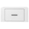 vidaXL Wall-mounted Bedside Cabinets 2 pcs High Gloss White 50x36x25cm