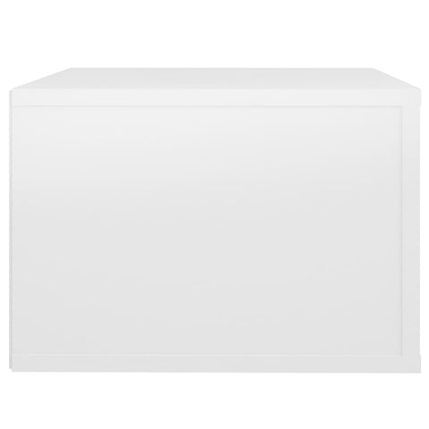 vidaXL Wall-mounted Bedside Cabinets 2 pcs High Gloss White 50x36x25cm