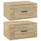 vidaXL Wall-mounted Bedside Cabinets 2 pcs Sonoma Oak 50x36x25 cm