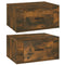 vidaXL Wall-mounted Bedside Cabinets 2 pcs Smoked Oak 50x36x25 cm