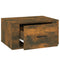 vidaXL Wall-mounted Bedside Cabinets 2 pcs Smoked Oak 50x36x25 cm