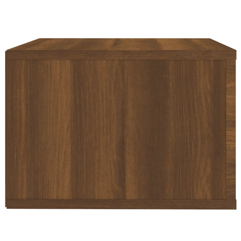 vidaXL Wall-mounted Bedside Cabinet Brown Oak 50x36x25 cm