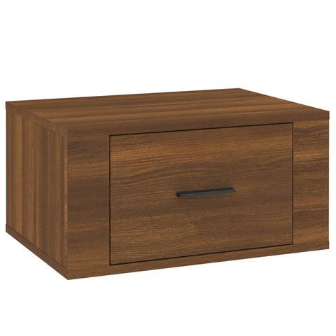 vidaXL Wall-mounted Bedside Cabinets 2 pcs Brown Oak 50x36x25 cm