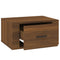 vidaXL Wall-mounted Bedside Cabinets 2 pcs Brown Oak 50x36x25 cm