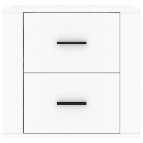 vidaXL Wall-mounted Bedside Cabinet White 50x36x47 cm