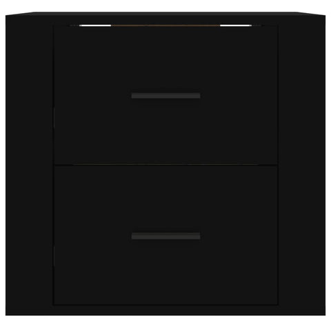 vidaXL Wall-mounted Bedside Cabinet Black 50x36x47 cm