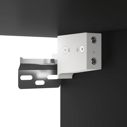 vidaXL Wall-mounted Bedside Cabinet Black 50x36x47 cm