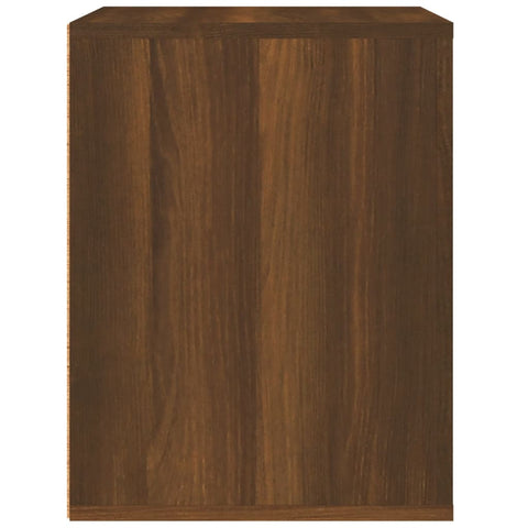 vidaXL Wall-mounted Bedside Cabinet Brown Oak 50x36x47 cm