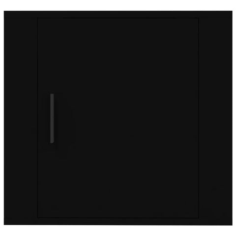 vidaXL Wall-mounted Bedside Cabinets 2 pcs Black 50x30x47 cm