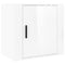 vidaXL Wall-mounted Bedside Cabinet High Gloss White 50x30x47 cm