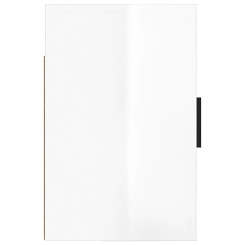 vidaXL Wall-mounted Bedside Cabinet High Gloss White 50x30x47 cm