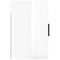 vidaXL Wall-mounted Bedside Cabinet High Gloss White 50x30x47 cm