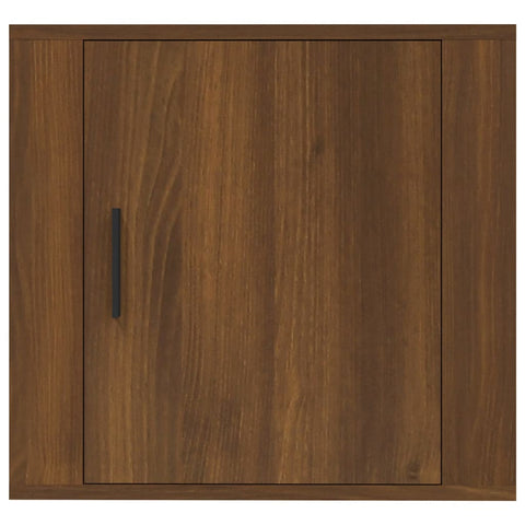 vidaXL Wall-mounted Bedside Cabinet Brown Oak 50x30x47 cm