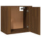 vidaXL Wall-mounted Bedside Cabinet Brown Oak 50x30x47 cm