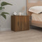 vidaXL Wall-mounted Bedside Cabinet Brown Oak 50x30x47 cm