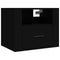 vidaXL Wall-mounted Bedside Cabinets 2 pcs Black 50x36x40 cm