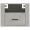 vidaXL Wall-mounted Bedside Cabinet Concrete Grey 50x36x40 cm