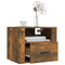 vidaXL Wall-mounted Bedside Cabinets 2 pcs Smoked Oak 50x36x40 cm