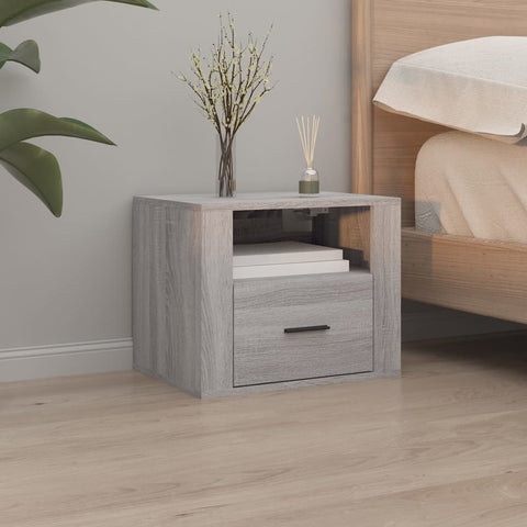 vidaXL Wall-mounted Bedside Cabinets 2 pcs Grey Sonoma 50x36x40 cm