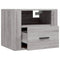 vidaXL Wall-mounted Bedside Cabinets 2 pcs Grey Sonoma 50x36x40 cm