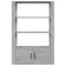 vidaXL Sideboard Grey Sonoma 80x30x119.5 cm Engineered Wood