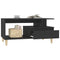 vidaXL Coffee Table Black 90x49x45 cm Engineered Wood