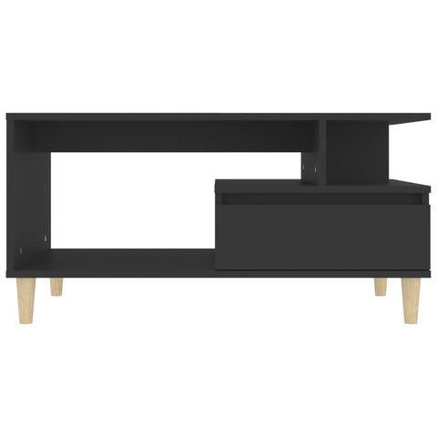 vidaXL Coffee Table Black 90x49x45 cm Engineered Wood