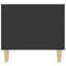 vidaXL Coffee Table Black 90x49x45 cm Engineered Wood
