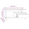 vidaXL Coffee Table High Gloss White 90x49x45 cm Engineered Wood