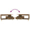 vidaXL Coffee Table Smoked Oak 90x49x45 cm Engineered Wood