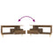 vidaXL Coffee Table Brown Oak 90x49x45 cm Engineered Wood