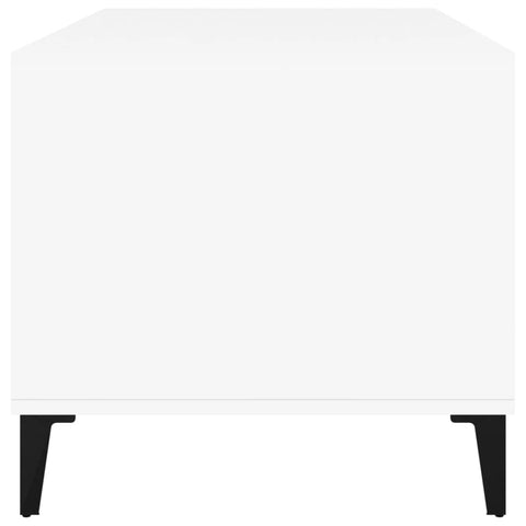 vidaXL Coffee Table White 90x49x45 cm Engineered Wood