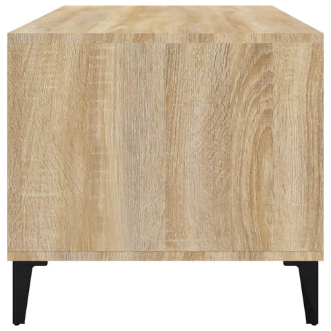 vidaXL Coffee Table Sonoma Oak 90x49x45 cm Engineered Wood