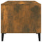 vidaXL Coffee Table Smoked Oak 90x49x45 cm Engineered Wood